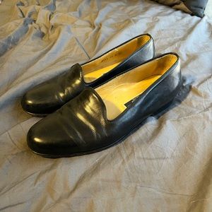Black leather Bragano Cole Haan made in Italy size 10 M loafers